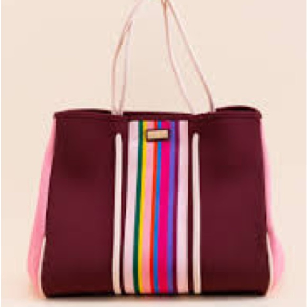 Packed Party Striped Averie Neoprene Tote Bag